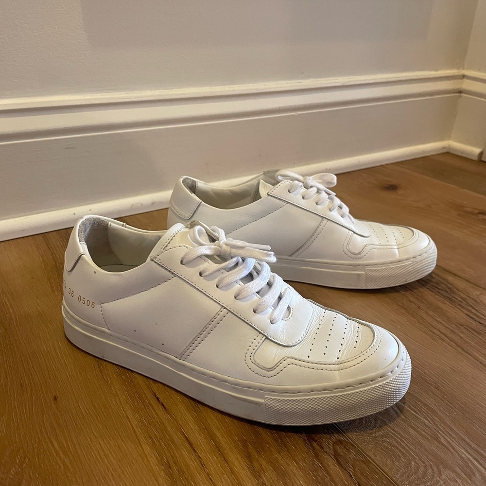 Common Projects Women’s Bball Low Top White Sneakers